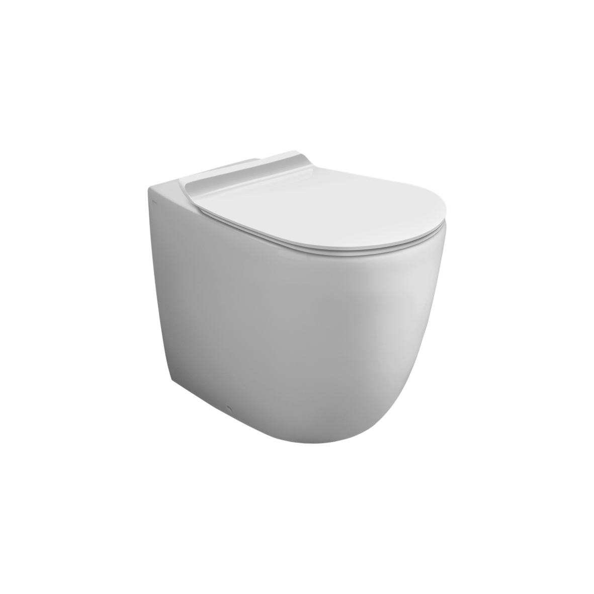 Water Closet Pan (Rimless) 4.5L Vitreous China Pedestal P TrapBack to Wall Matched with In Wall 4.5/3L Dual Flush Cistern