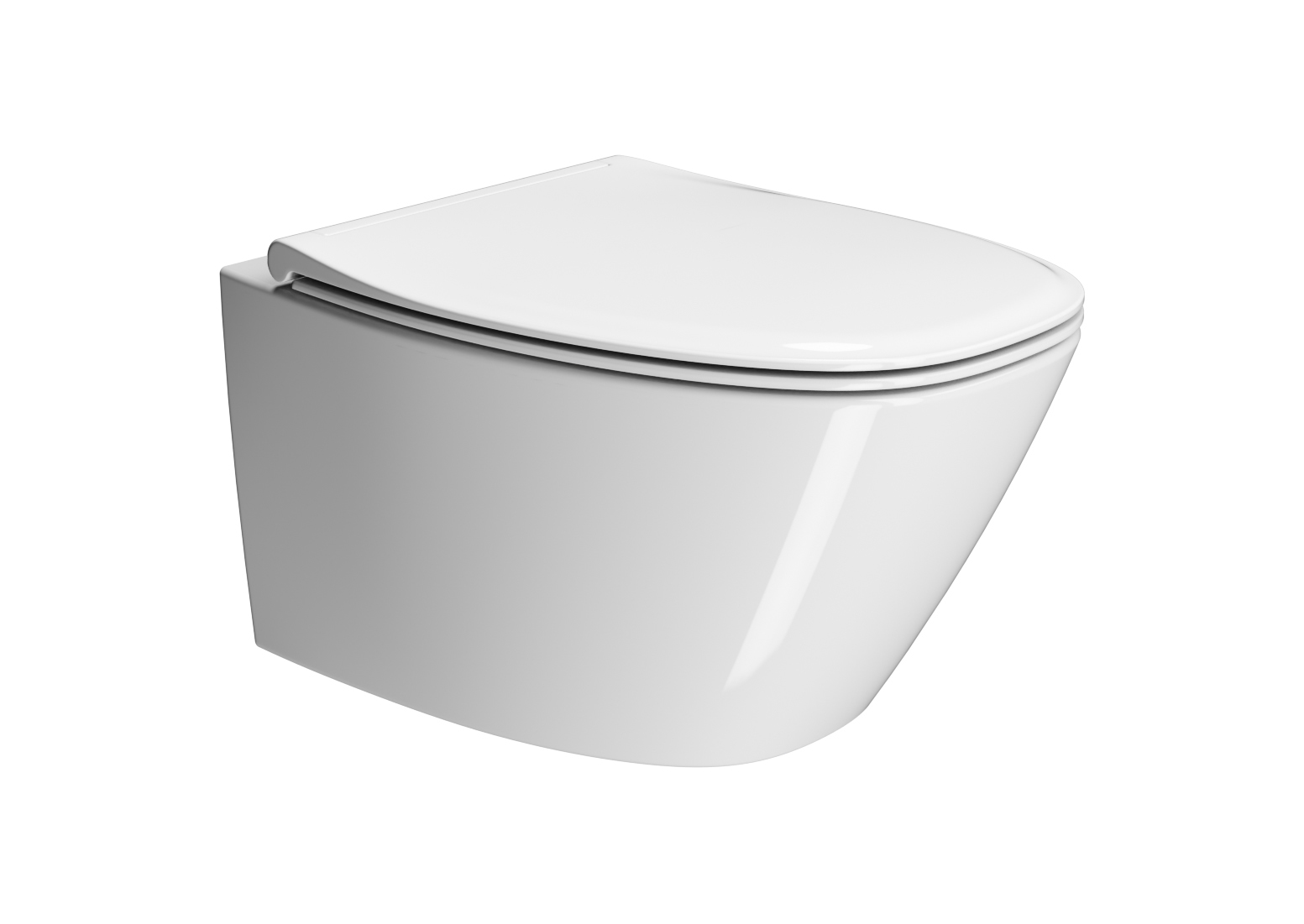 MODO + 54×37 Vaso sospeso con sistema di scarico Swirlflush®   Wall-hung  with Swirlflush® system