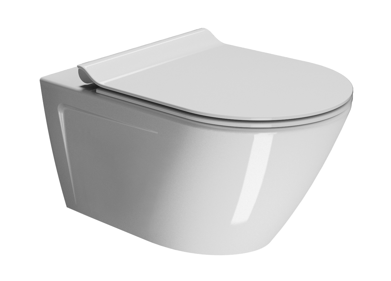 NORM 55×36 Vaso sospeso con sistema di scarico Geniusflush®Wall-hung wc with Geniusflush® system