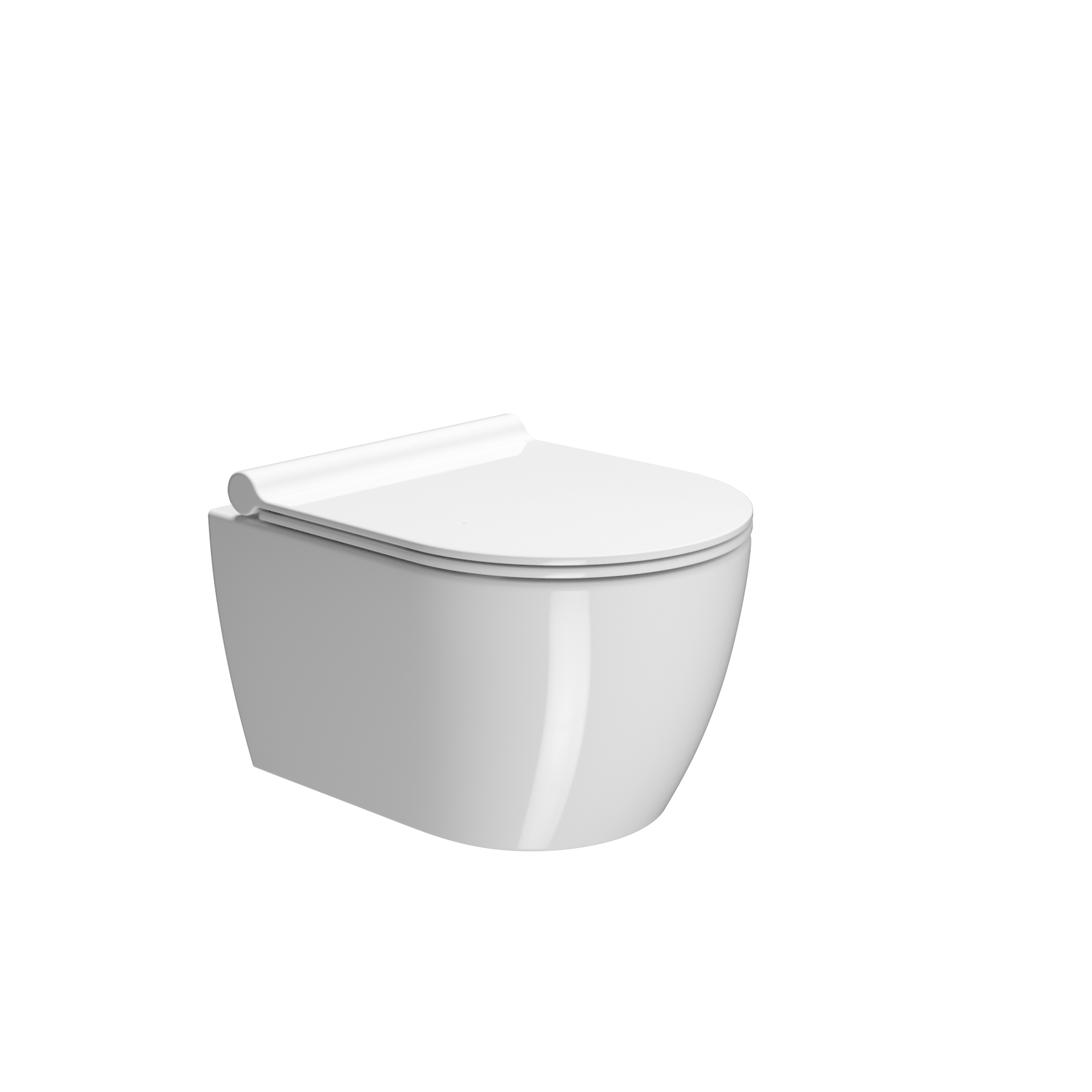 PURA 46×35 – Vaso sospeso con sistema di scarico Swirlflush®  Wall-hung wc with Swirlflush® system