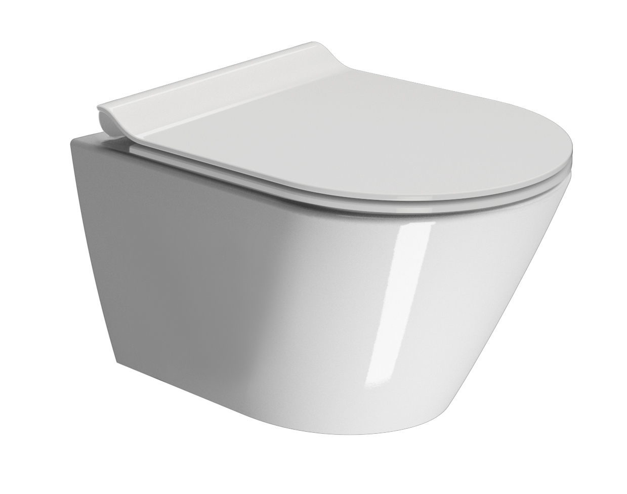Kube X 50×36 Vaso sospeso con sistema di scarico Geniusflush® – Wall-hung wc with Geniusflush ® system