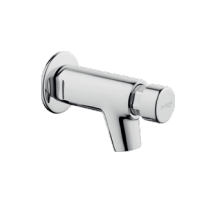 Wall-mounted-self-closing-tap-short-spout