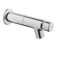 Wall-mounted-self-closing-tap-long-spout