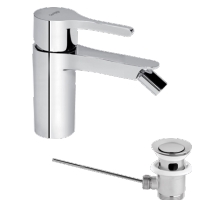 Single-lever-bidet-mixer-with-pop-up-waste