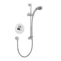 Mira Miniduo & Eco Showerhead built-in dual control thermostatic mixer shower with exposed and variable height fittings