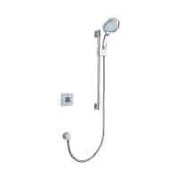 Mira Vier high pressure rear fed digital shower with variable height shower fittings