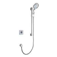 Mira Vier pumped rear fed digital shower with variable height shower fittings