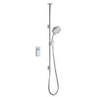 Mira Vision high pressure ceiling fed digital shower with variable height shower fittings