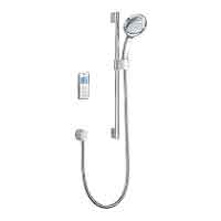 Mira Vision high pressure rear fed digital shower with variable height shower fittings