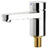 Washbasin tap self closing manual operation for cold water