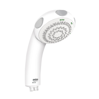 The Mira Eco Water Saving Showerhead has three different spray patterns: start, soothe and force which provide an aeration effect that saves water.