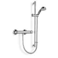 Chrome Plated Single Mode Eco Showerhead incorporating Rub Clean Nozzles
