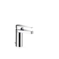 Monobloc Basin Mixer with integrated flow straightener, flexible installation hoses and pop up waste.