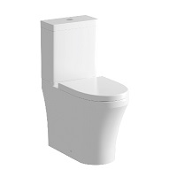 Comfort height 6/3L dual flush, close-coupled WC suite with soft-close seat and WRAS approved fittings.