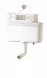 Cable operated dual flush concealed cistern, factory set to 6/4l, adjustable to 4/2.6l, quiet fill 1/2″ inlet valve, bottom entry brass connection, front/top access cover for maintenance
