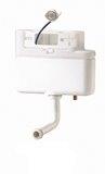 Pnuematic dual flush concealed cistern, factory set to 6/4l, adjustable to 5/3, quiet fill 1/2″ inlet valve, bottom entry brass connection, front/top access cover for maintenance