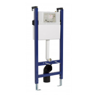 Metal support sanfix for wall mounted WC with cistern and 3|6L mechanism