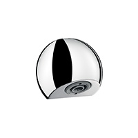 Recessed scale-resistant fixed shower head
