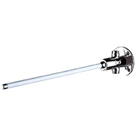 Knee-operated time flow basin valve