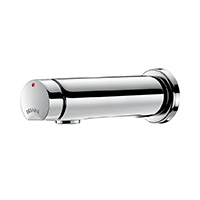Wall-mounted time flow basin tap