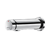 Wall-mounted time flow basin tap