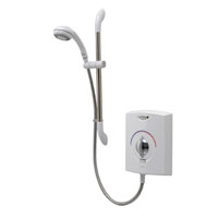 9.5kW electric shower.Large front cover to conceal most previous installation marks, multiple water and cable entry options and a deep cover to ease connections.