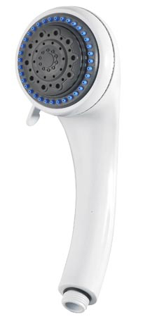 Three Function Shower Head, White