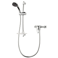 A manual exposed single lever mixer shower with WRAS approval.