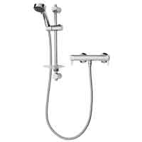 A thermostatic cool touch bar mixer shower with separate flow and temperature lever handle controls for ease of operation. Suitable for use with all water systems.