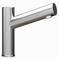 Automatic deck mounted short pillar chrome plated electronic mixer tap