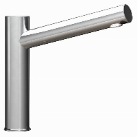 Automatic deck mounted tall pillar chrome plated electronic mixer tap