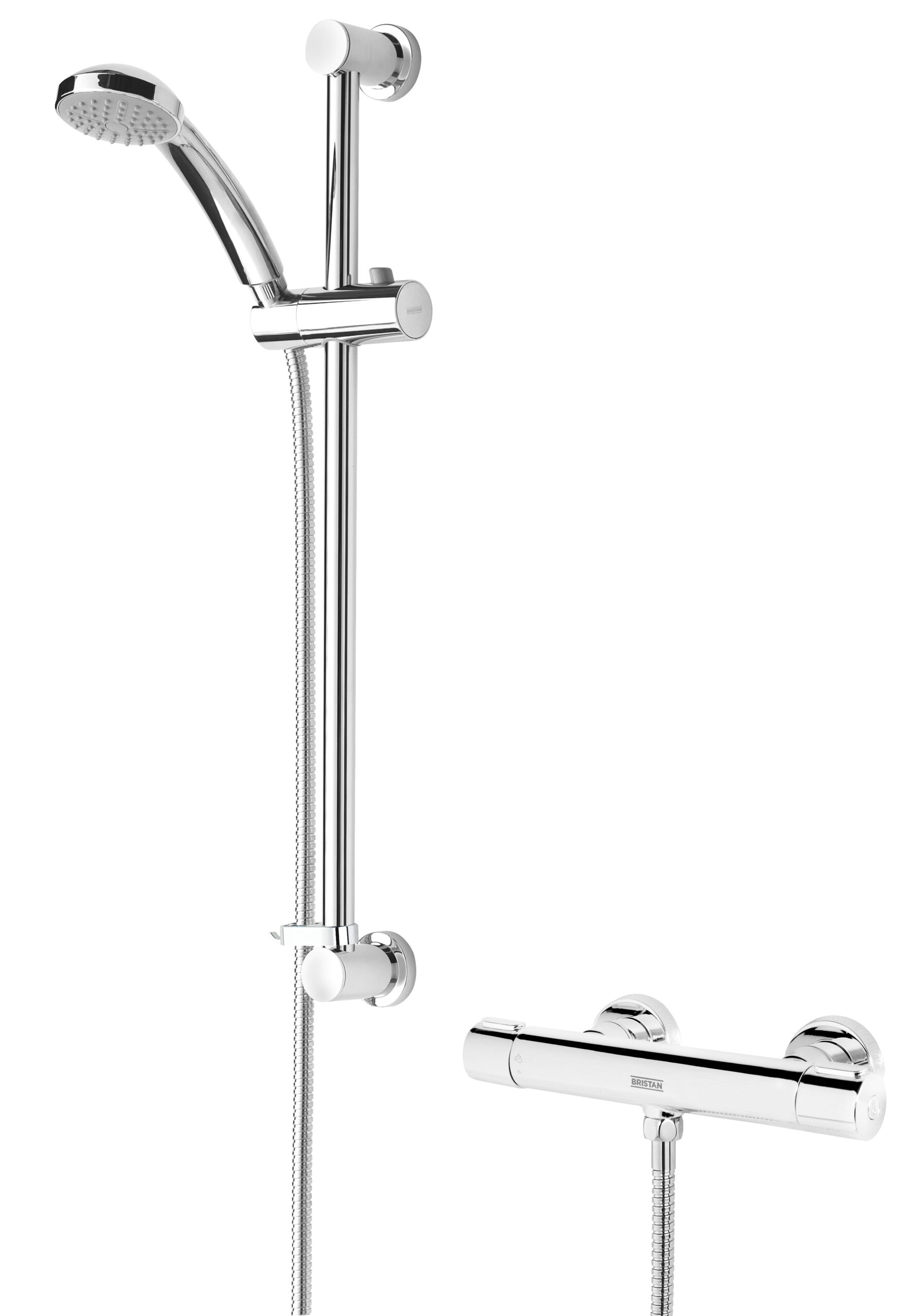 Frenzy Safe Touch Bar Shower with Fast Fit Fixings and Multi-function shower kit