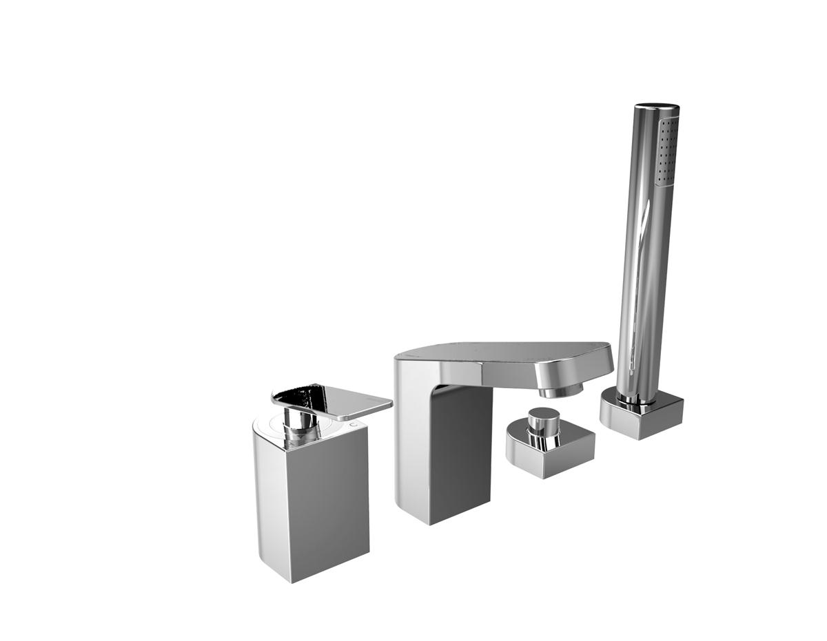 Bristan Alp 4 Hole Deck Bath Shower Mixer Tap – Chrome
