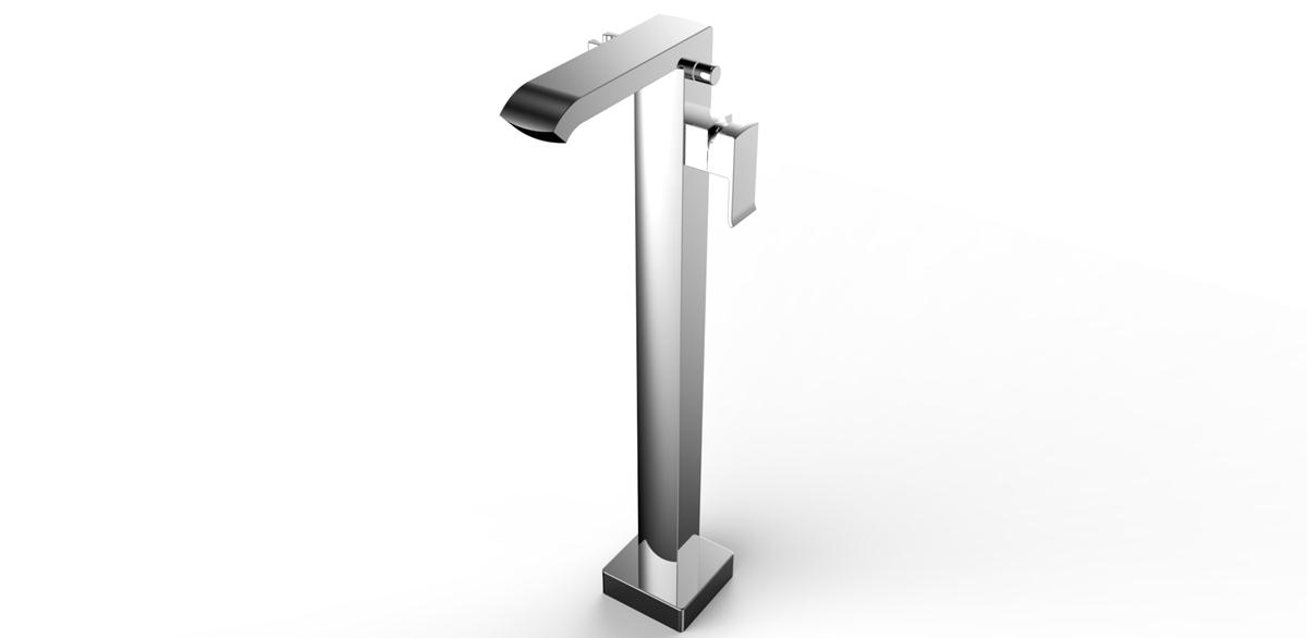 Descent Floor Standing Bath Shower Mixer Chrome