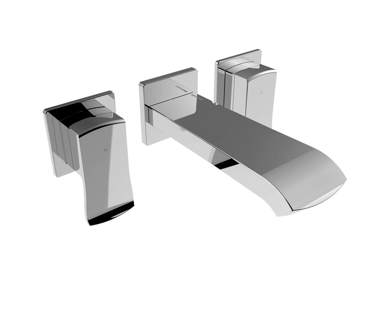 Descent Wall Mounted Basin Mixer Chrome