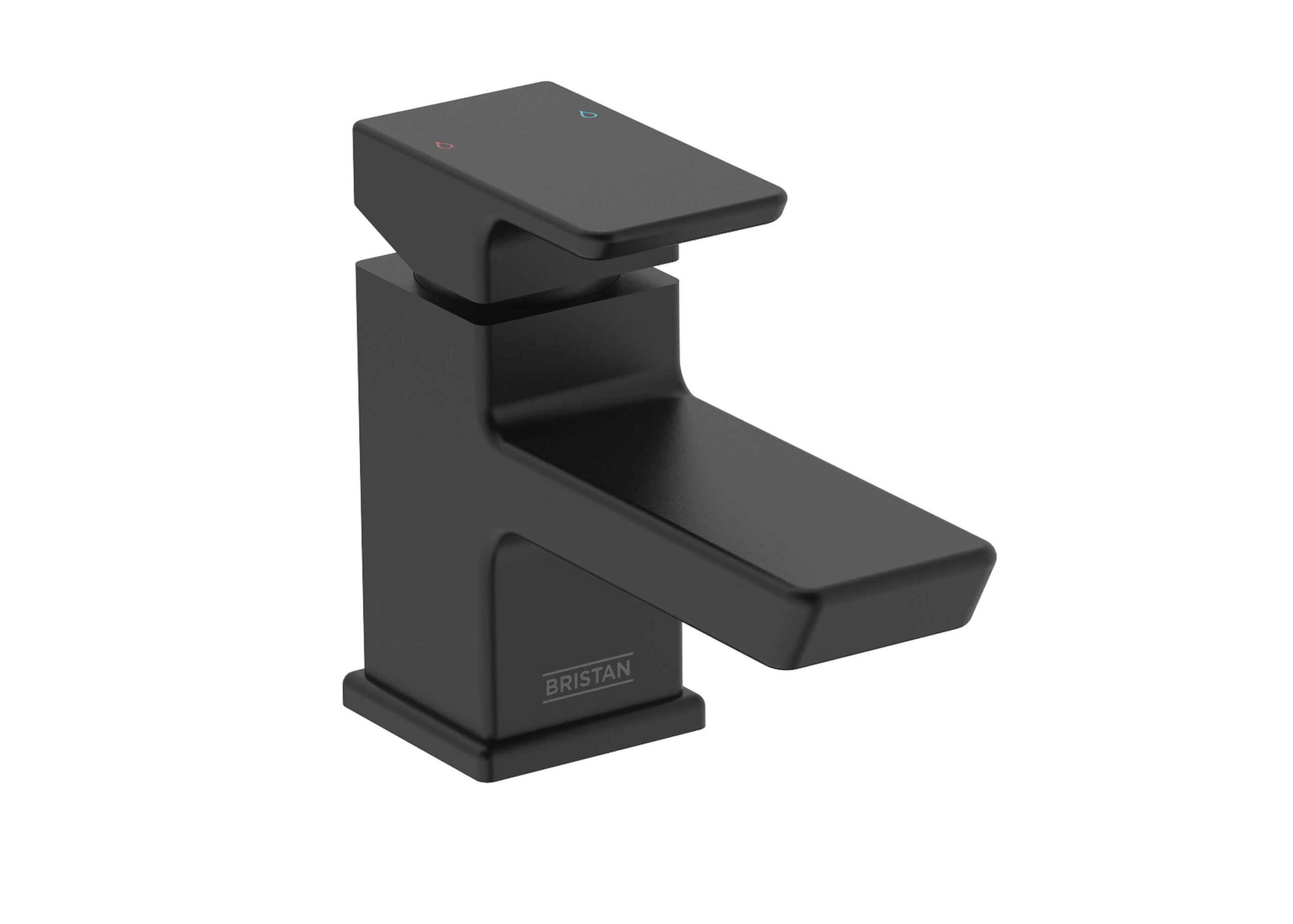 Cobalt Basin Mixer Tap with Clicker Waste Black