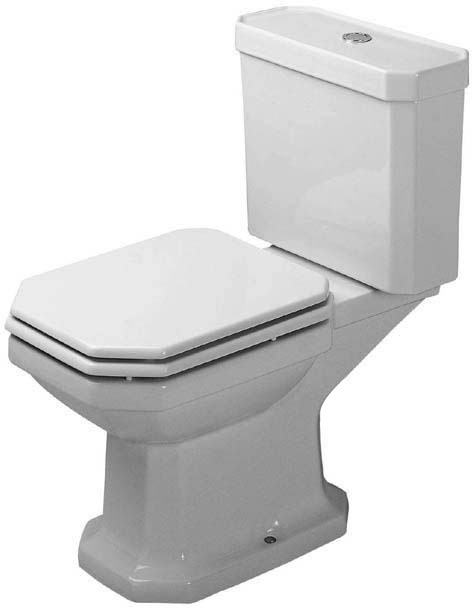 Series 1930 Floorstanding toilet for combination White High Gloss 665 mm