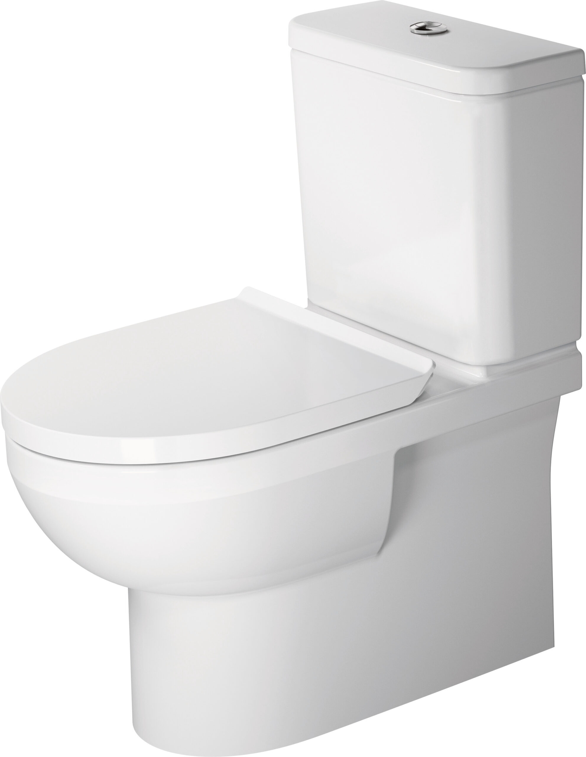 Duravit Duravit No.1 Floorstanding toilet for combination, 650 mm White High Gloss, Washdown model, Rimless, For bowl mounted cistern, 0 l / 4,5 l, Outlet: horizontal – 2182090000