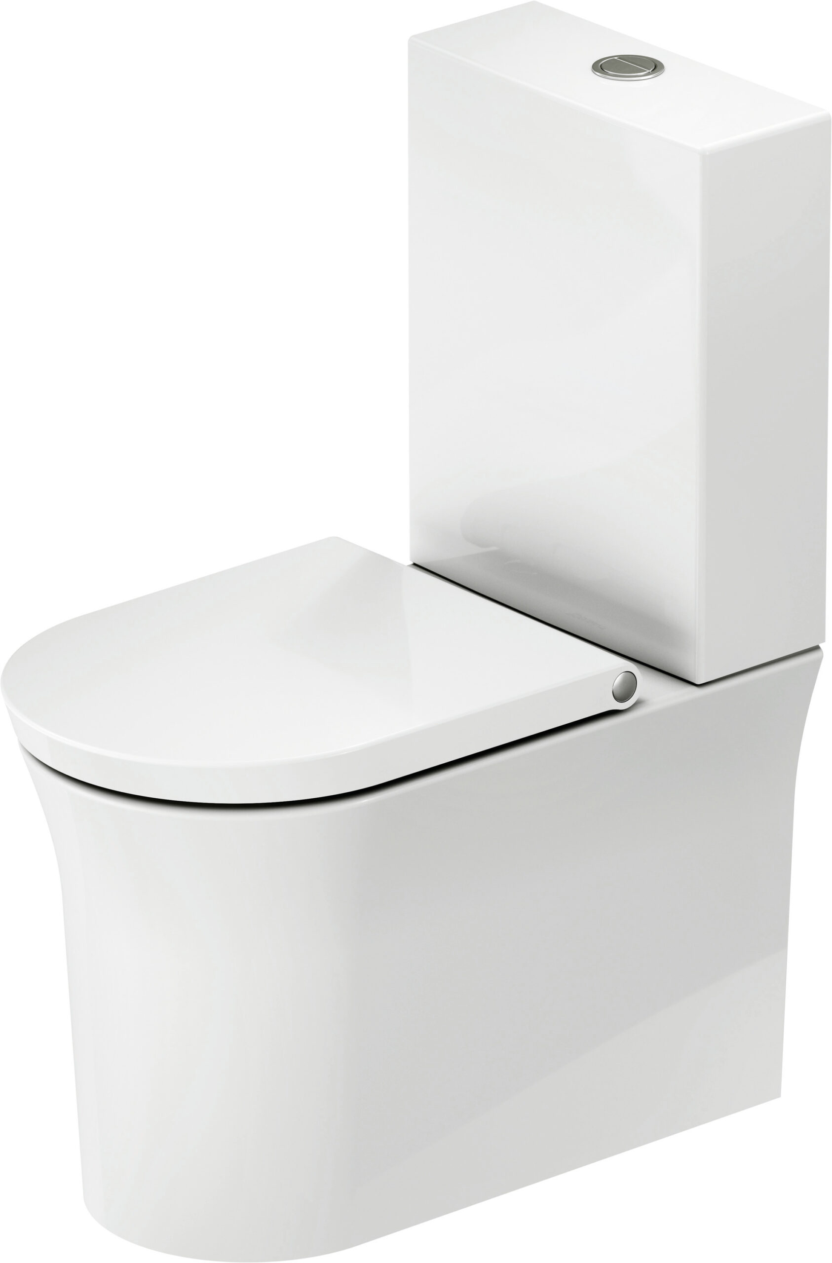 Duravit White Tulip Floorstanding toilet for combination, 650 mm White High Gloss, Washdown model, Rimless, For bowl mounted cistern, 0 l / 4,5 l, Outlet: horizontal – 2197090000