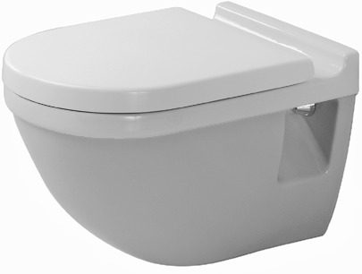 Toilet wall mounted 540 mm, Starck 3, colour White, washout model