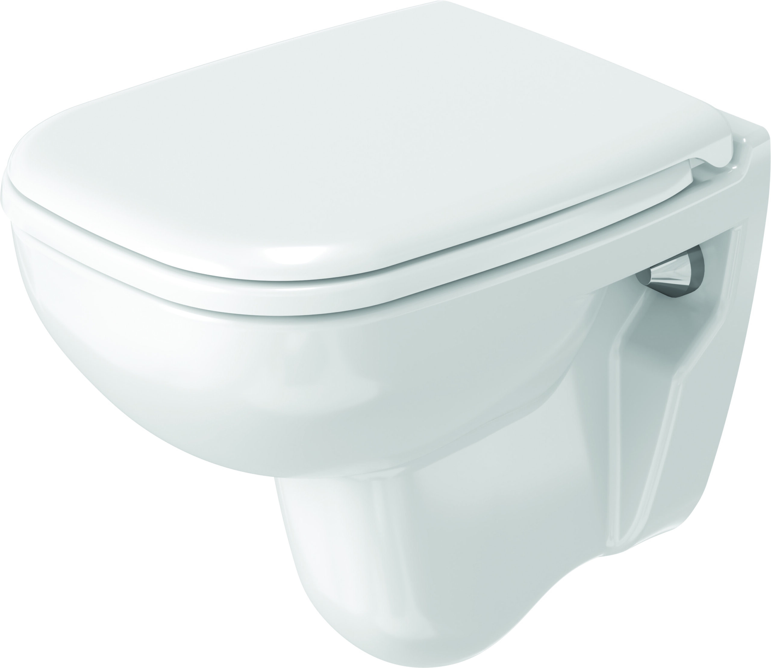 Toilet wall mounted 480 mm, D-Code Compact, colour White, washdown model