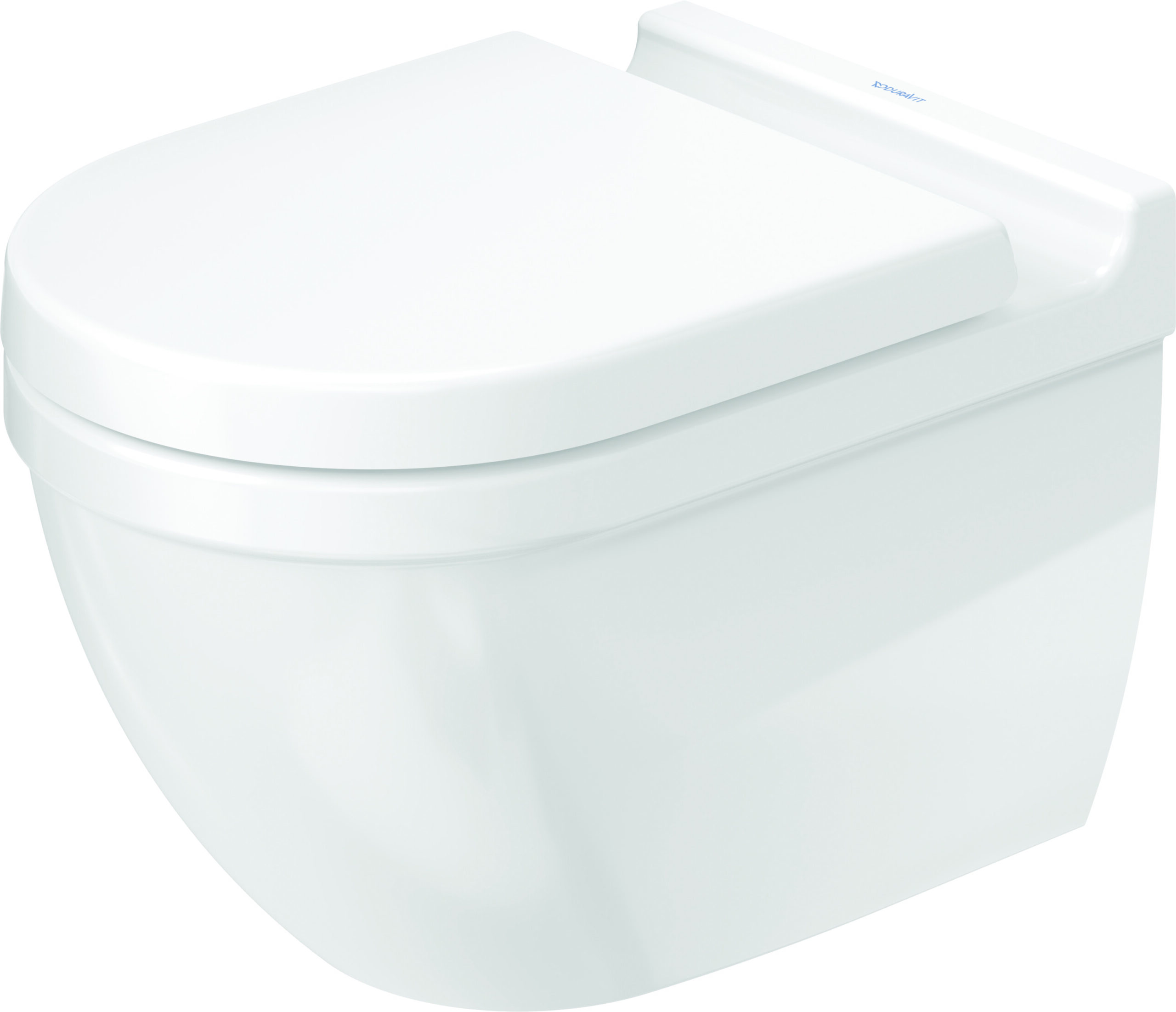 Toilet wall mounted 540 mm, Starck 3, colour White, washdown model, rimless