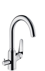Single lever kitchen mixer 220, device shut-off valve, 1jet