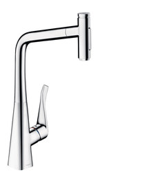 Single lever kitchen mixer 320, pull-out spray, 2jet, sBox