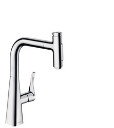Single lever kitchen mixer 240, pull-out spray, 2jet, sBox