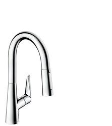 Single lever kitchen mixer 160, pull-out spray, 2jet, sBox