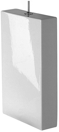 Cistern Starck 1, colour White, Stop & Go, left supply concealed, WonderGliss