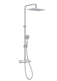 EVEN -T Square QUARE adjustable shower column – Fixed shower 14 LPM, hand shower 8 LPM