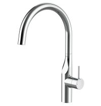 GLERA Sink mixer curved and fixed u spout