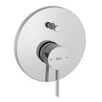 Built-in mixer (2 Ways) (available finishing’s: chrome, matt black, titanium black and shiny rose gold)